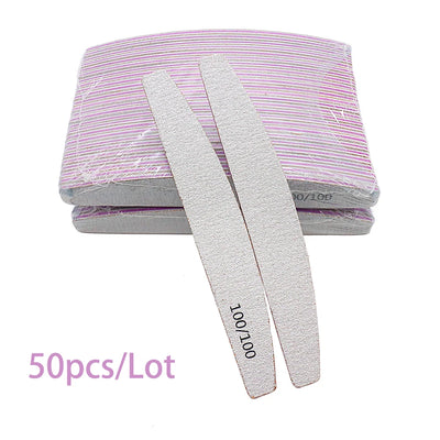 Nail File 80 to 240 Professional Tools Emery for Manicure Lime 240 Sandpaper Gel Polishing Files for Nails Buffers Set Polisher