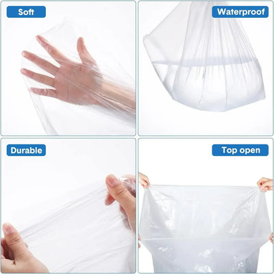 100 Pack Disposable Sauna Bags Plastic Body Wrap Sauna Blanket Liners  Thickened Sauna Wrap for Infrared