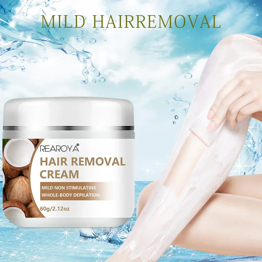 Fast Hair Removal Cream Painless Hair Growth Inhibitor Arm Armpit Legs Permanent Depilatory for Men Women Beauty Health Care