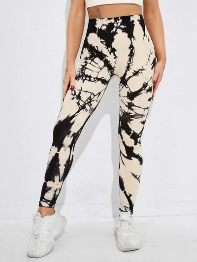 Seamless Tie Dye Leggings Women for Fitness