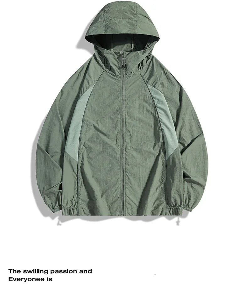 Summer Sun Jackets Men's Outdoor Cycling Clothing Quick Dry UV Skin Coat Women Sports Sun Protection Hiking Camping Windbreaker
