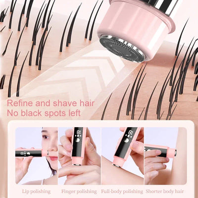 Painless Epilator Electric Shaver for Women Bikini Trimmer Facial Mustache Hair Removal Razor Ladies Face Underarm Legs Electric