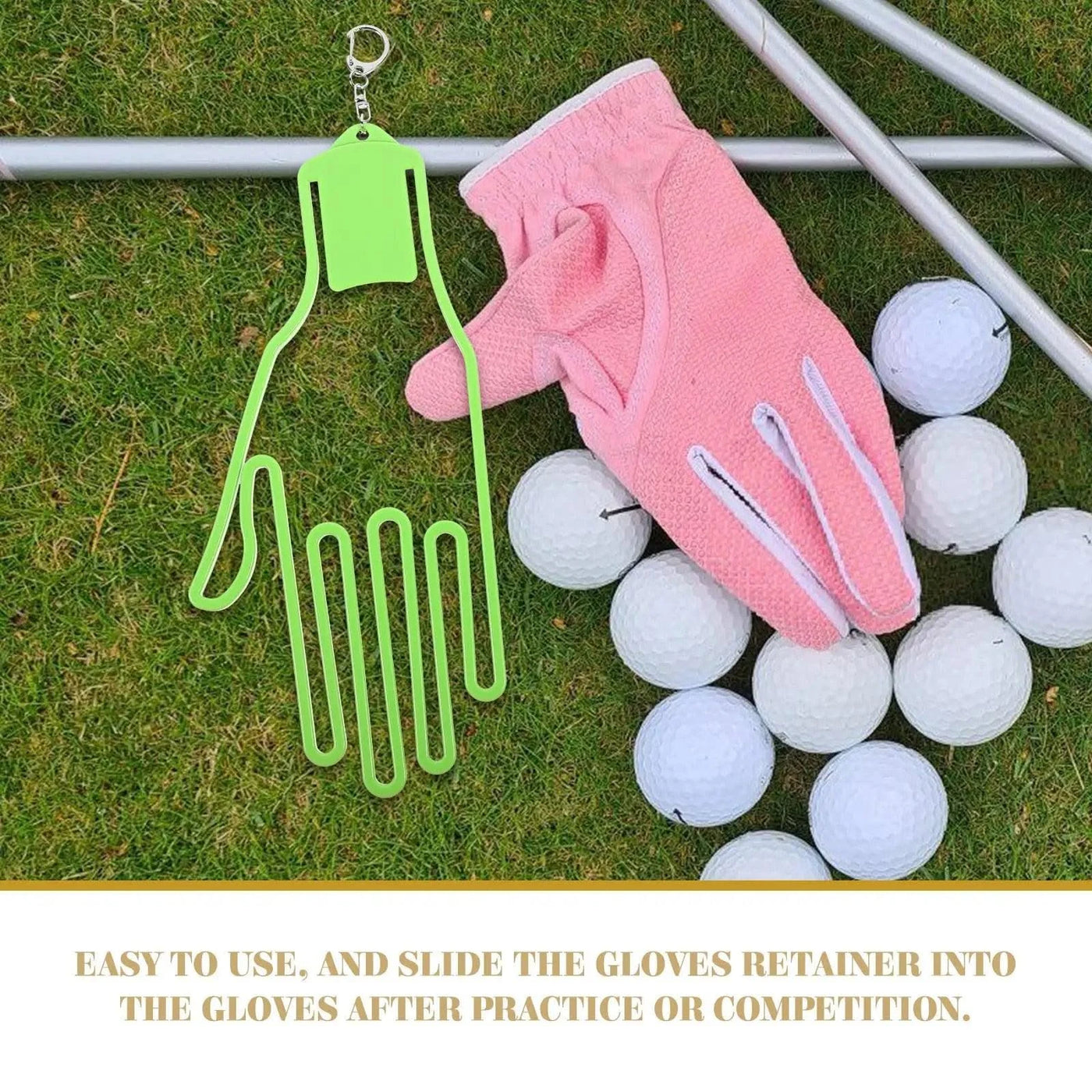 2 Pcs Golf Glove Holder Gloves Hanger Convenient Racks Support Accessories Clip for Golfing Abs Protective Man