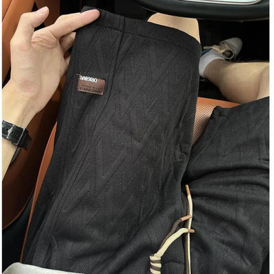 M-XXXXXL Plus Men's 2025 Summer Jacquard Shorts - Trendy 5-Inch Couple's Casual Shorts with Streetwear Style & Breathable Fabric