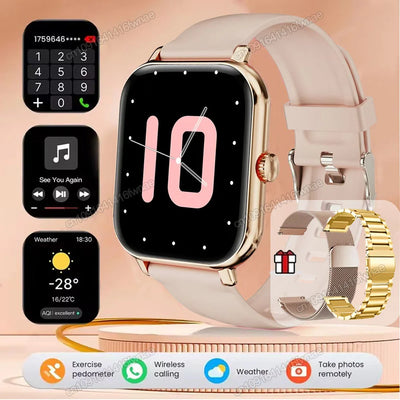 Smart Watch For Android IOS Watches 2.01inch HD Display Bluetooth Call Message Alert Music Sports Mode Smartwatch Men Women Gift