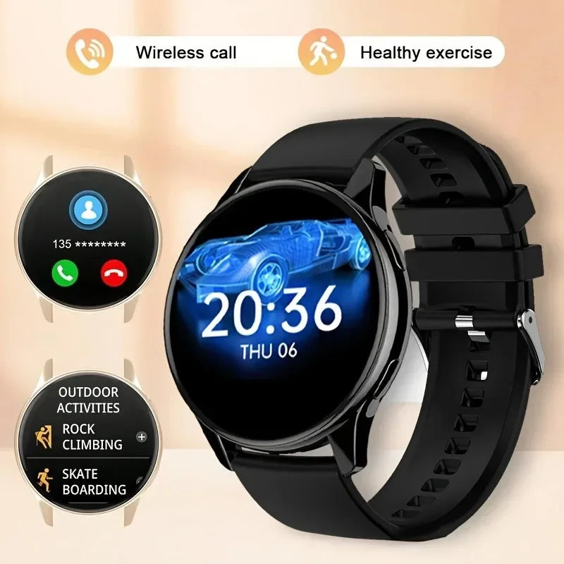 2025 Smartwatch Round AMOLED Display reloj hombre Wireless Bluetooth Smart Watches For Men Women Sleep Monitor For ios Android