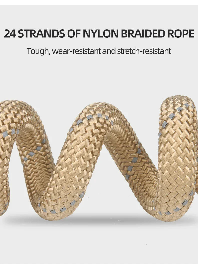 Dog Leash Reflective Lead Dog Pet Leashes Long Lanyard Walking Reflective Traction Rope for Puppy Small Medium Large Dogs