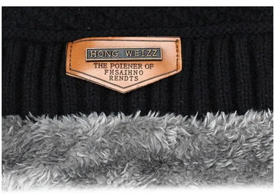 Beanies Men Winter Hat Women Knitted Hats For Men Cap Winter Beanie Caps Gorro Thick Warm Brimless Fur Bonnet Mens