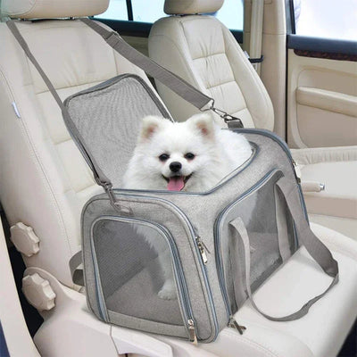 Portable Dog Cat Carrier Bag Soft Side Backpack Pet Carriers Dog Travel Bags Airline Approved Transport  Outgoing Pets Handbag