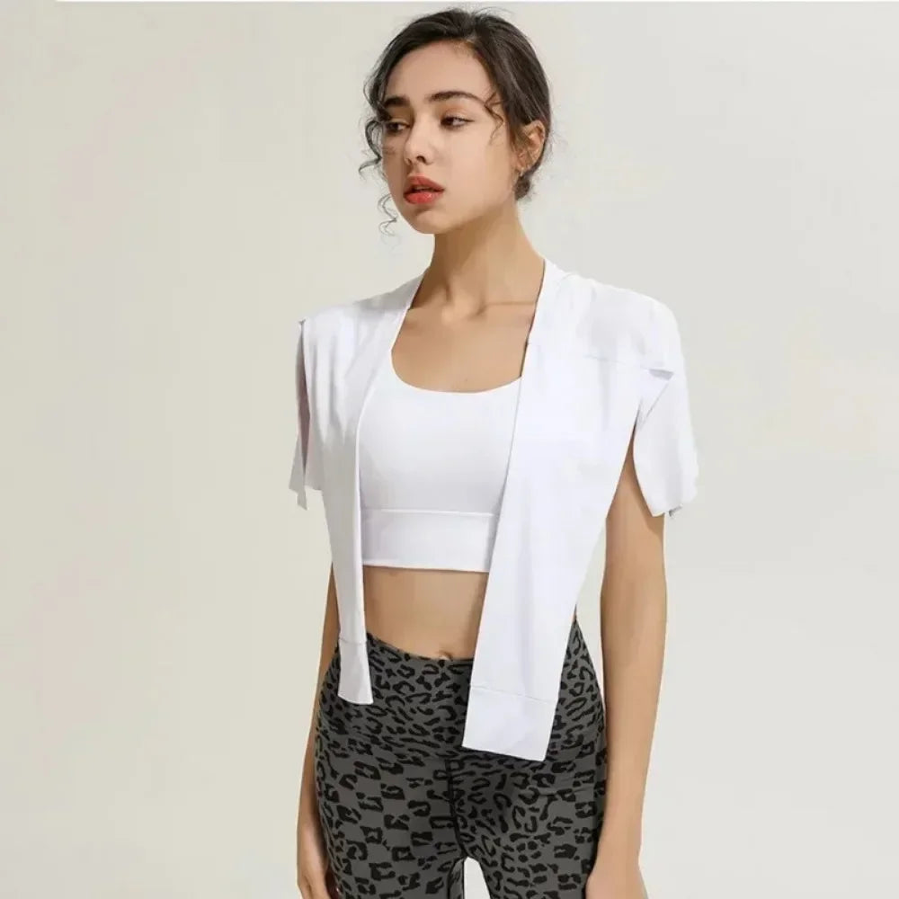 Gym Skirt Wrap Covering Buttocks Workout Fitness Wear Dance Ballet Skirts for Women Sport Yoga Dress Short Thigh Cover Skirt