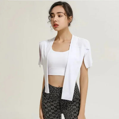 Gym Skirt Wrap Covering Buttocks Workout Fitness Wear Dance Ballet Skirts for Women Sport Yoga Dress Short Thigh Cover Skirt