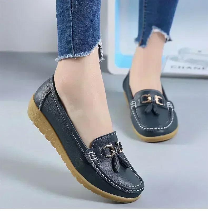 Women slip on loafers flat shoes moccasins casual sneakers