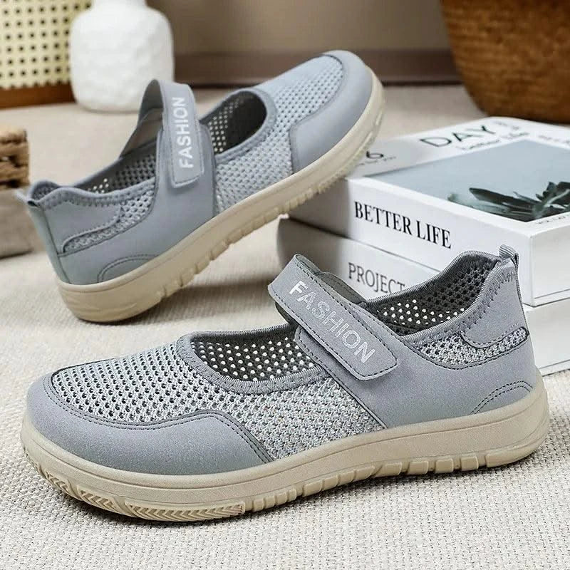 Women's Plus Size Wide Width Sandals Soft Sole Comfortable Mom Shoes Breathable Fabric Spring No Slip Chubby Feet Casual Walking