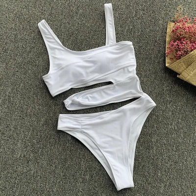 Custom LOGO new one-piece swimsuit one-piece bikini women's hollow swimsuit