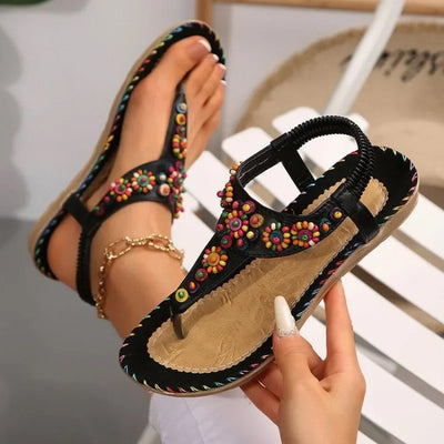 Women's Sandals Summer Flip Flops for Women Comfortable Flats Outdoor Fashion Ladies Shoes Footwear 2025 Luxury Casual Barefoot