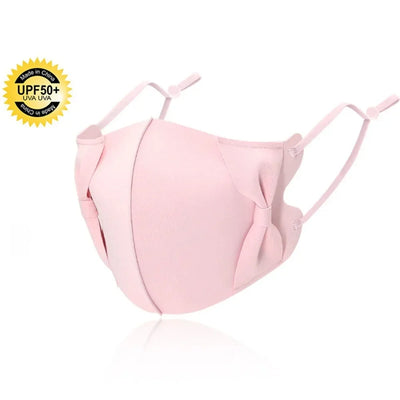 Anti-uv UPF50+ Ice Silk Sunscreen Mask 3D Bow Anti-sun Mask Traceless Summer Outdoor Sports Face Mask Breathable Golf Mask