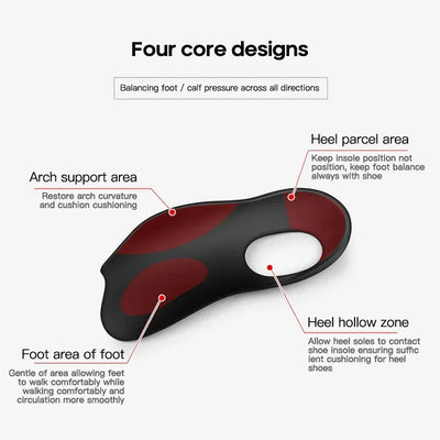 Flat Foot O-shaped Legs Arch Support Plantar Unisex Large Size Insole for Fasciitis Shoes Orthopedic Insoles for Flat Feet Pad