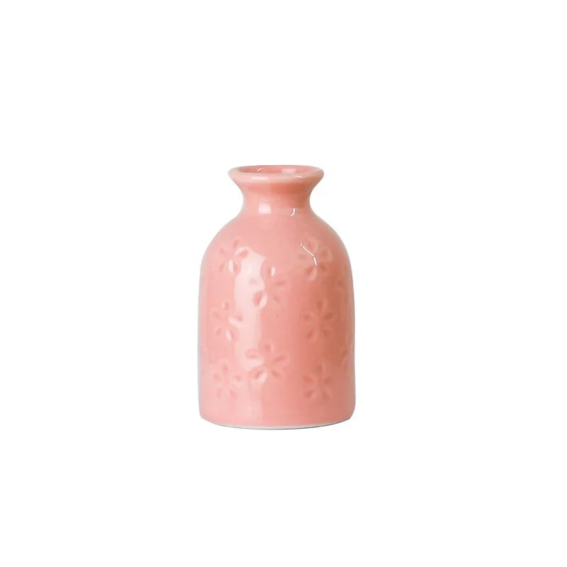 Ceramic Small Vase, Ins Style, Modern High Appearance Level, Dried Flower Arrangement Vase, Home Decoration Piece Vases