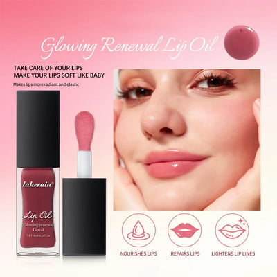 Glow Reviver Lip Oil Nourishing Tinted Lip Oil For A High-shine Finish Infused With Apricot Oil Rose Colors  Mirror Moisturizing
