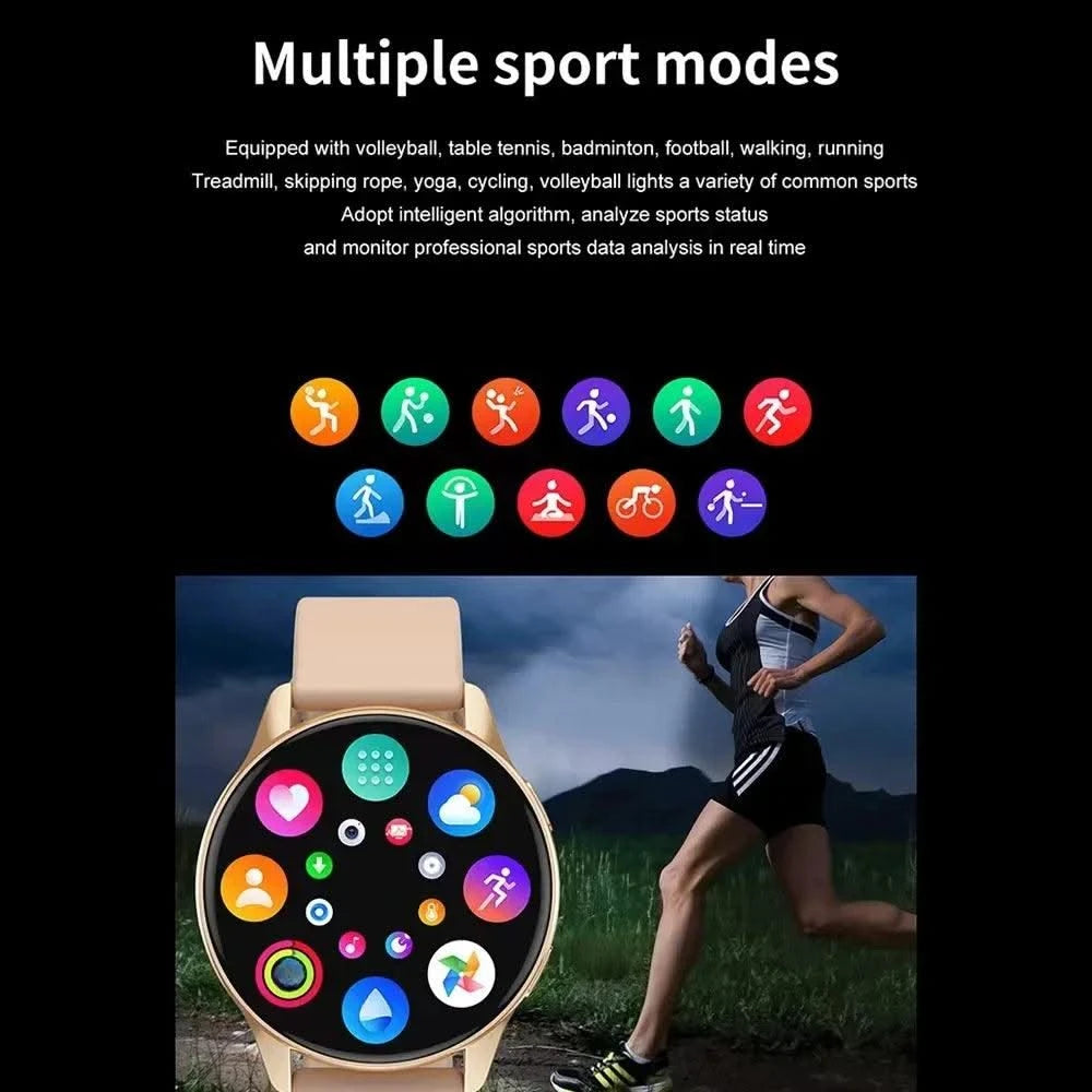 2025 Women Bluetooth Call Smart Watch HeartRate Blood Pressure Monitoring Smartwatches Waterproof Men Smartwatch For Samsung IOS