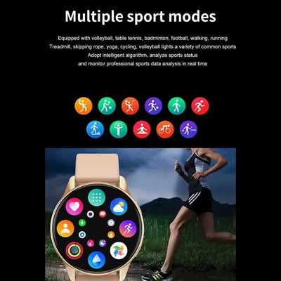 2025 Women Bluetooth Call Smart Watch HeartRate Blood Pressure Monitoring Smartwatches Waterproof Men Smartwatch For Samsung IOS