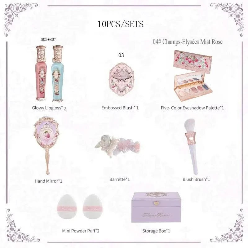 All-In One Gift Set Makeup Kit Full Professional Eyeshadow Blush Powder Lip Cream