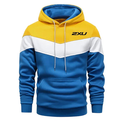 Men Sweatshirts Hot Sales Jogging for Versatile Hoodies Outdoors Sweatpants Drawstring High Quality Casual Daily Tricolor Sports