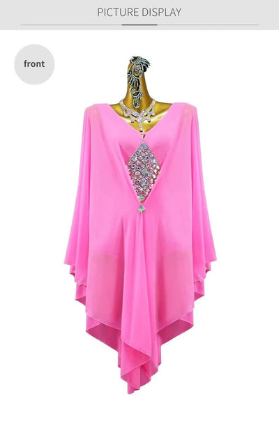 Pink Dress For Women Evening Latin Dance