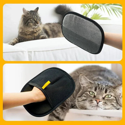 Pet Grooming Gloves Static Dedusting Brush Pet's Hair Remover Brush Removing Dog Cat Hair From Sofa Carpet Clothes Pet Supply