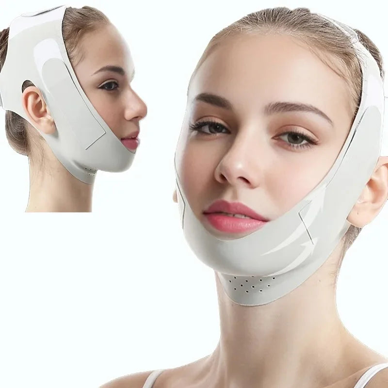 Portable Adjustable Face Tightening Bandage Face Lifting Belt Breathable V Shaped Slimming Bandage Resuable Facial Lifting Strap