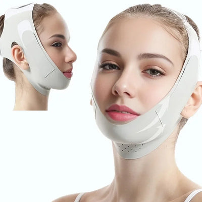 Portable Adjustable Face Tightening Bandage Face Lifting Belt Breathable V Shaped Slimming Bandage Resuable Facial Lifting Strap