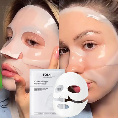 5/10PCS Collagen Face Mask Shrink Pores Deep Hydrating Overnight Mask Moisturizing Refreshing Brightening Korean Face Skin Care