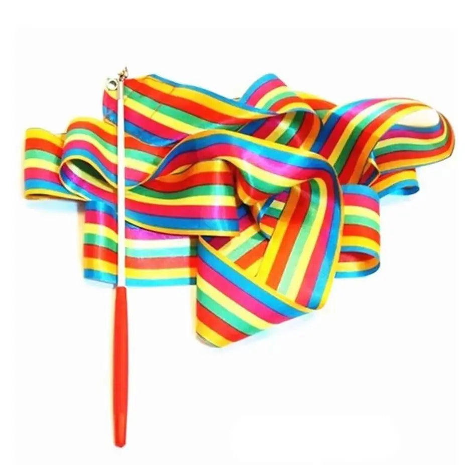 Children's Colorful Artistic Gymnastics with Stick Ribbon Children's Early Education Dancing Ribbon Toy Ideal Gift for Children