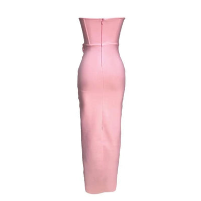 Pink Red Women Off the Shoulder Florals Bodycon