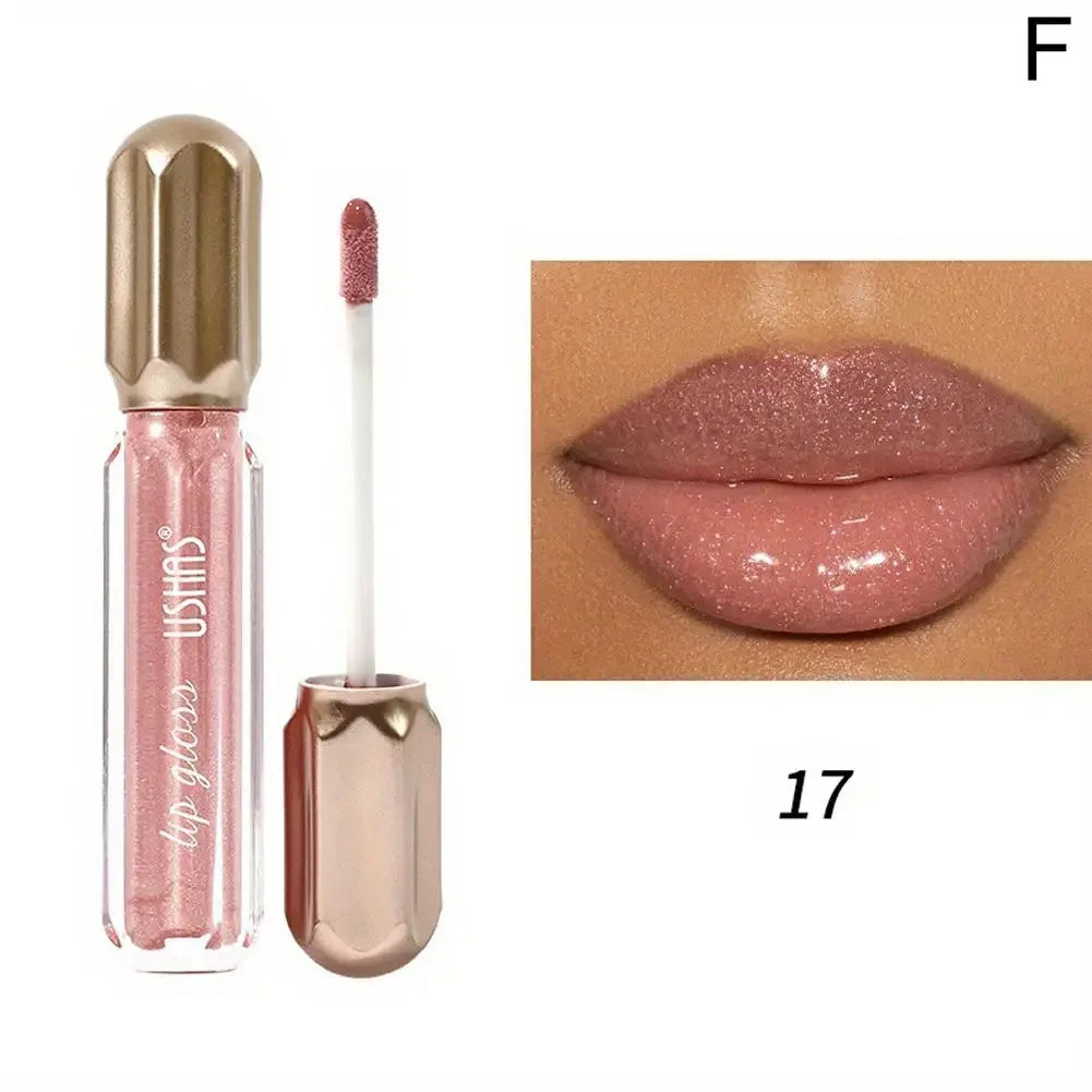 Mirror Pearl Lip Gloss Waterproof Long Lasting Moisturizing Lipstick Shine Glitter Lip Gloss Women Makeup Cosmetic