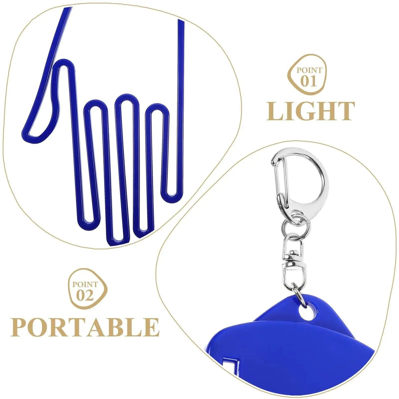 2 Pcs Golf Glove Holder Gloves Hanger Convenient Racks Support Accessories Clip for Golfing Abs Protective Man