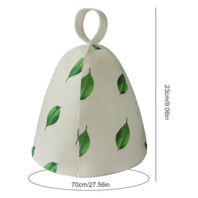sauna Anti Heat Sauna Hat Thicken Wool Felt Shower Cap Women Men Steam Bath Shower Hair Turban Quickly Towel Drying Towel Hats