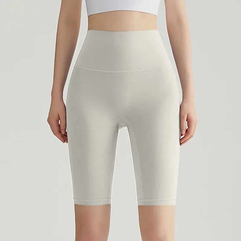 Women's Biker Shorts, High Waist Workout Shorts with Cooling Technology, Seamless Yoga Shorts for Gym & Cycling