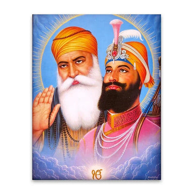 India Art The Ten Sikh Gurus Canvas Painting Wall Art Guru Nanak Posters Prints Sikhism Wall Picture for Living Room Decoration