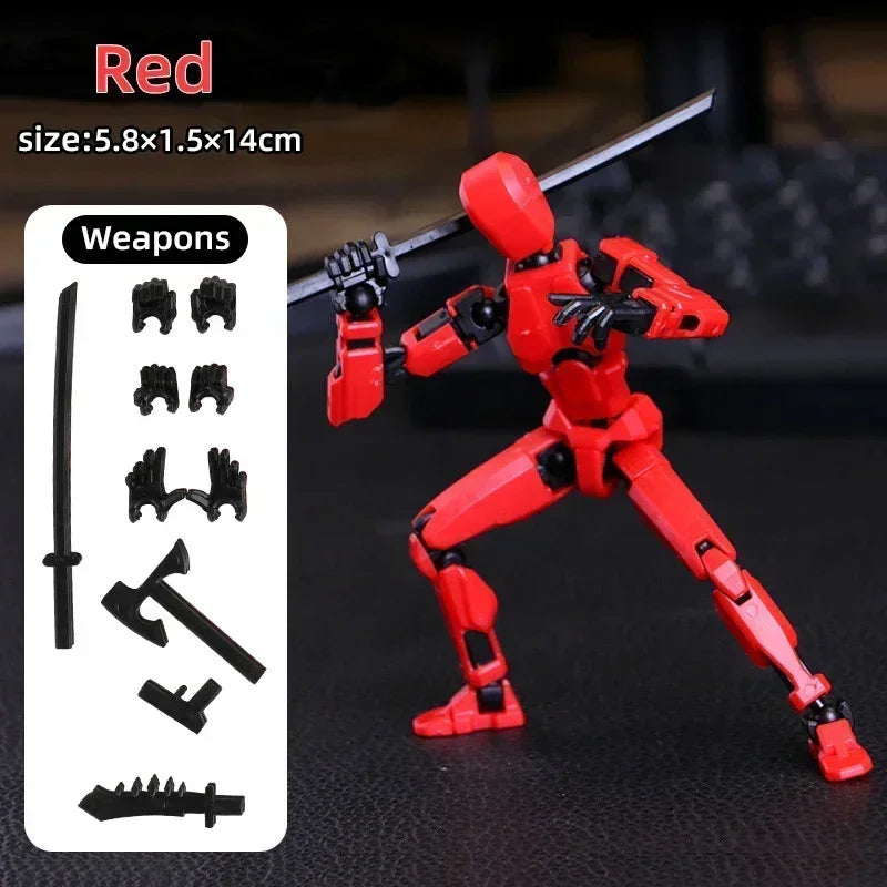 Multi-jointed movable shapeshift robot 3d printed mannequin dummy 13 action figures toys kids adults parent-children