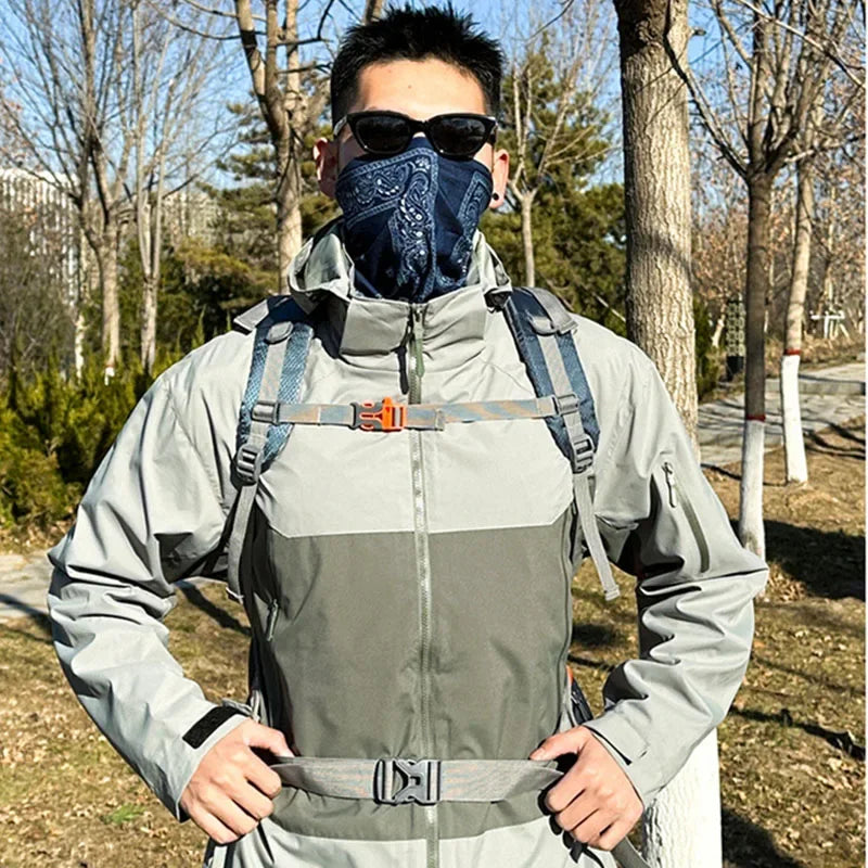 Mountain Backpacks Outdoor Solid Color Camping Bag Travel  Hiking Tactical Bags Breathable Waterproof Nylon Rainy Day Sport bag