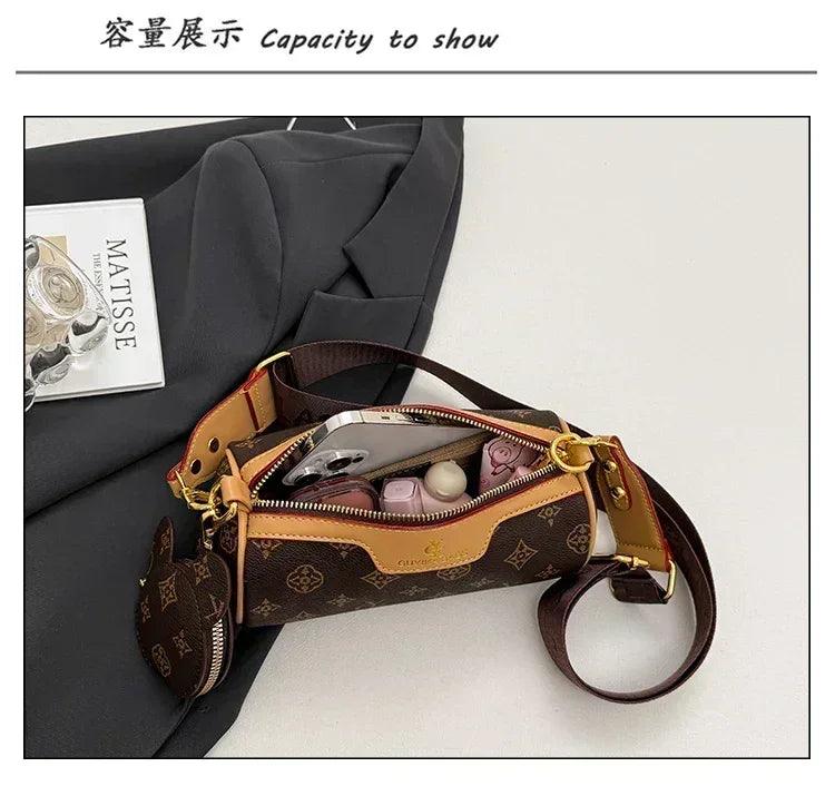 Famous designer popular classic elegant handbags leather ladies crossbody shoulder bag versatile and chic for evening