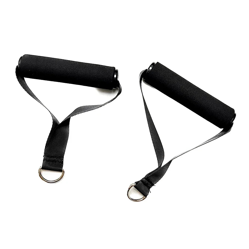 Resistance Bands Handle Bar Attachment Station Fitness Pulley Strap Exercise Home Gym Training Accessories Workout Equipments