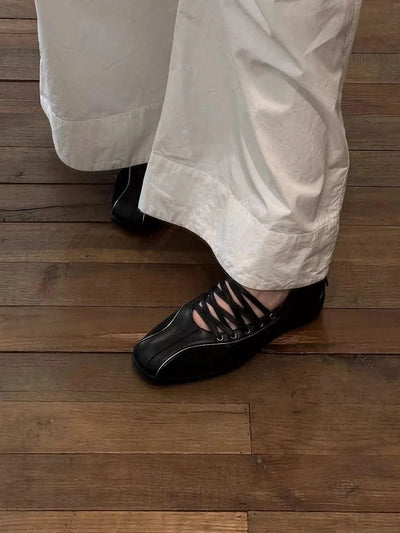 Vintage Women's Ballet Flats Training Shoes Walking Sports