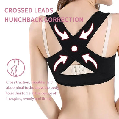 Invisible Women Chest Posture Corrector Belt Back Shoulder Support Brace Posture Correction for Health Body Shaper Corset