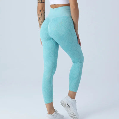 Seamless Tie Dye Leggings Women