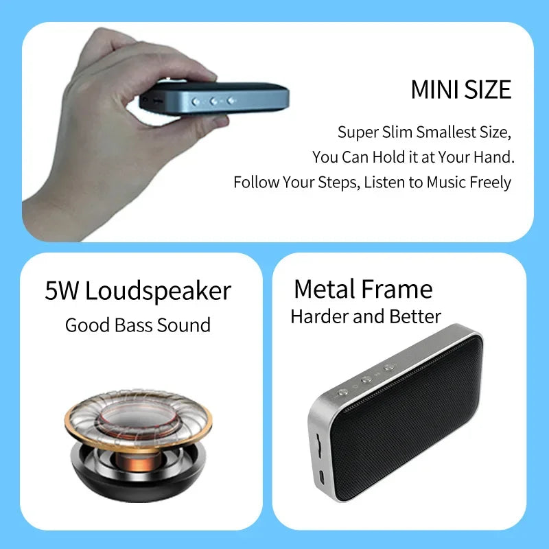 Bluetooth Speaker Wireless Bluetooth 4 2 Speaker Portable Music Player Mini Loudspeaker With Built-In Microphone Support TF Card
