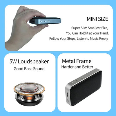 Bluetooth Speaker Wireless Bluetooth 4 2 Speaker Portable Music Player Mini Loudspeaker With Built-In Microphone Support TF Card