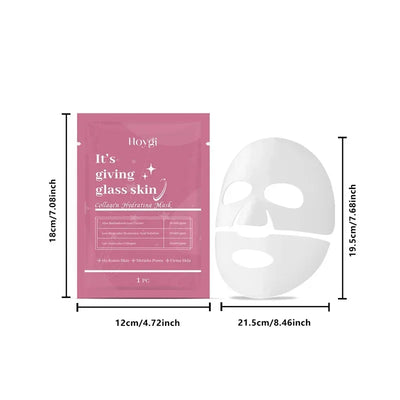 Deep Collagen Mask Facial Shrink Pores Moisturizing Overnight Mask Anti-Wrinkle Hydrating Refreshing Brightening Face Skin Care