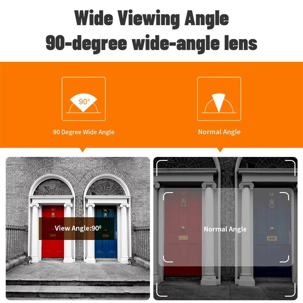 Security House Wireless Doorbells 480P Video Digital Door Peephole With 2.8 inch Screen Ring bell